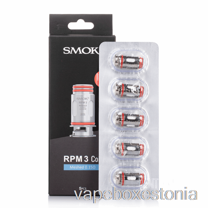 Vape Box Estonia Smok Rpm 3 Asenduspooli 0,15ohm Rpm 3 Mesh Coils